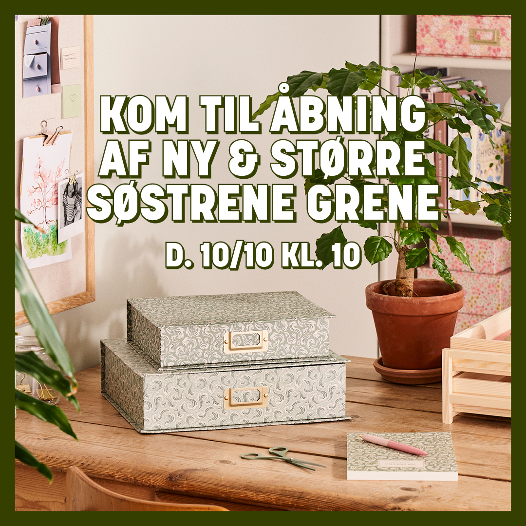 Vi åbner en ny & større Søstrene Grene på 1. sal | Amager Centret Vi åbner en ny & større Søstrene Grene på 1. sal | Amager Centret